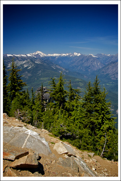 From the Alpine Lookout to Glacier Peak Wilderness.